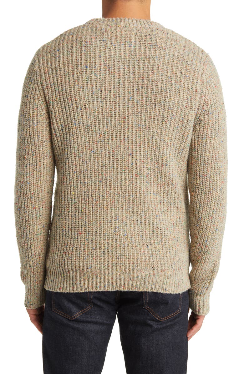 Schott NYC Donegal Wool Blend Sweater, Alternate, color, Tan