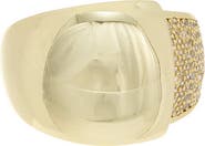 Juvell Pavé Cubic Zirconia Dome Ring