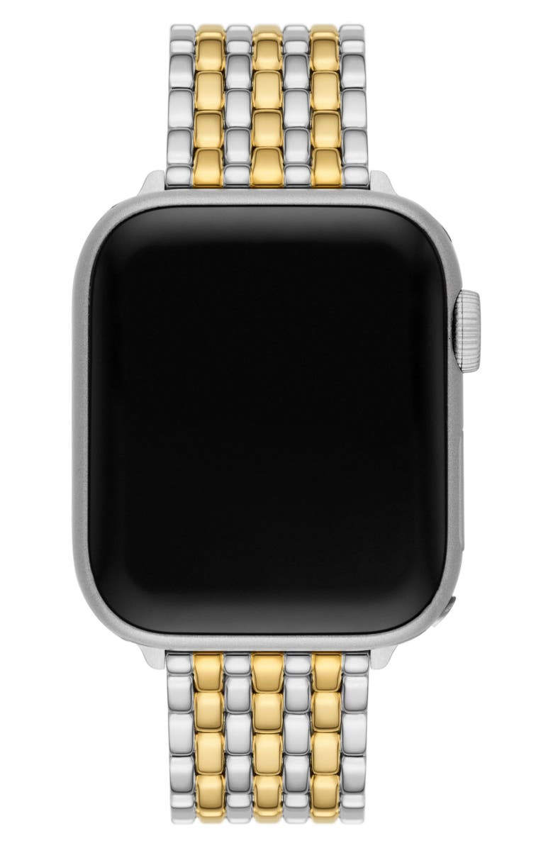 Tory Burch The Eleanor 20mm Apple Watch<sup>®</sup> Bracelet Watchband, Alternate, color, NO COLOR
