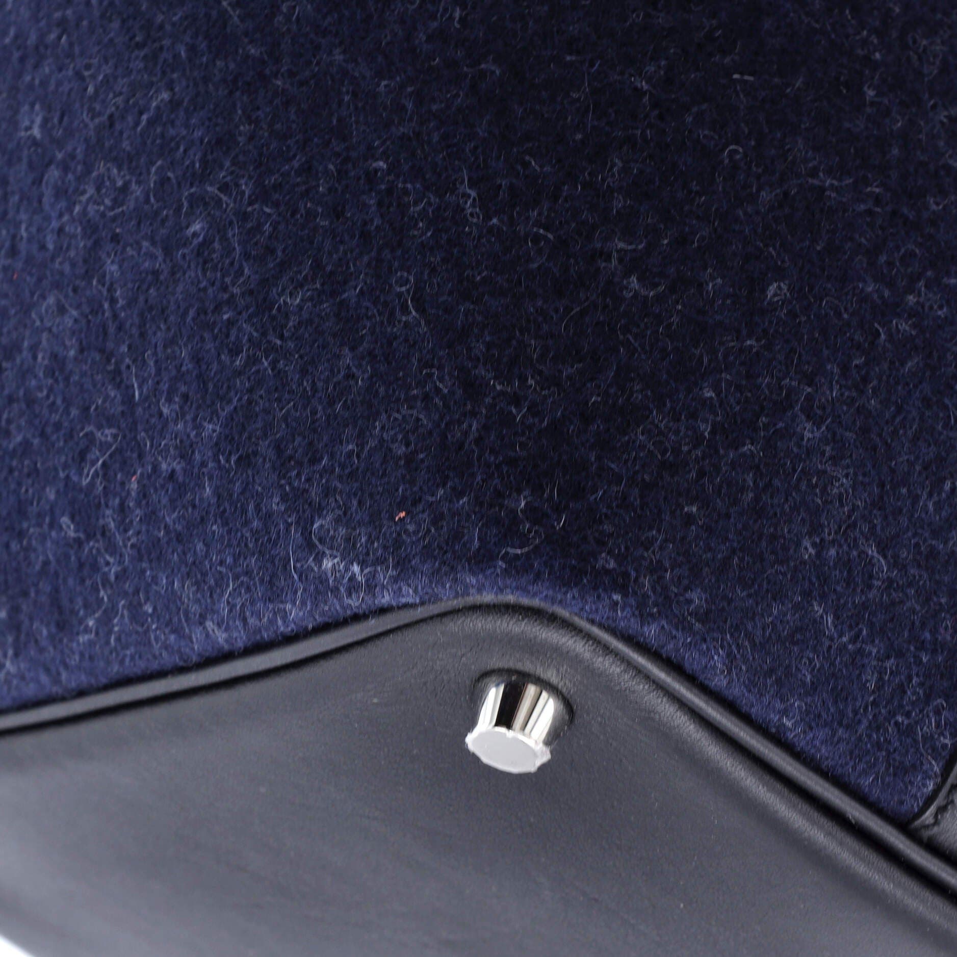 Pre-Owned Hermes Picotin Lock Bag Felt with Leather PM, Alternate, color, 