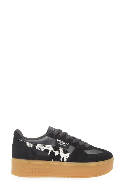 Puma Palermo Elevata Platform Sneaker In Black