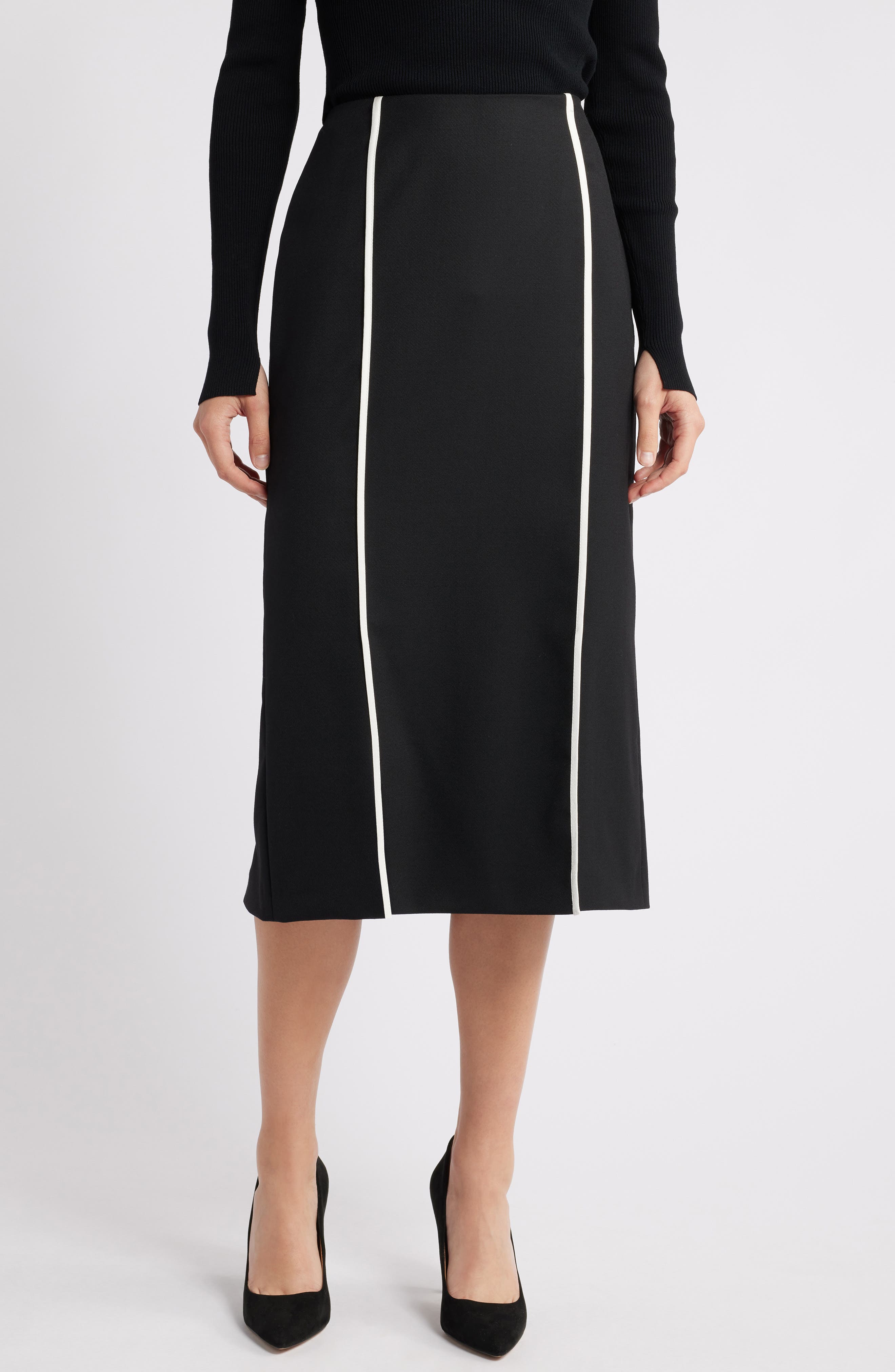 BOSS Voltara Wool Blend Pencil Skirt