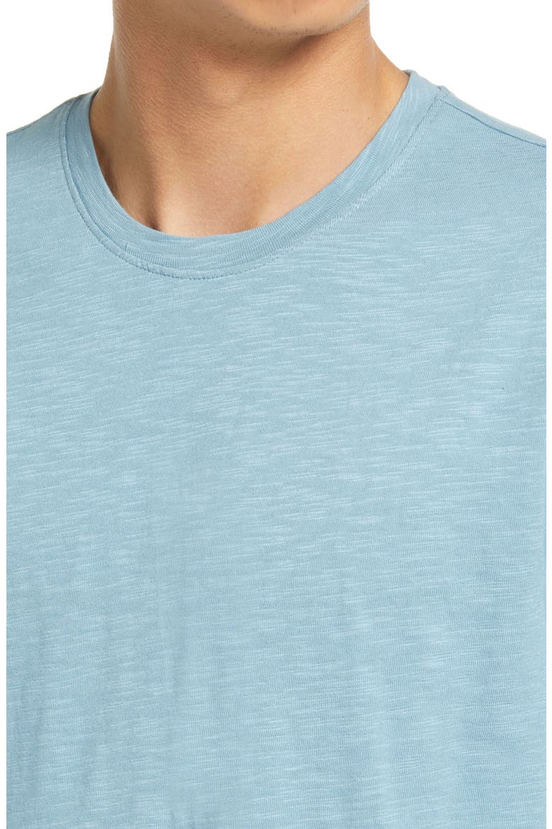 Crewneck Cotton Slub Jersey T-Shirt, Alternate, color, BLUE SMOKE