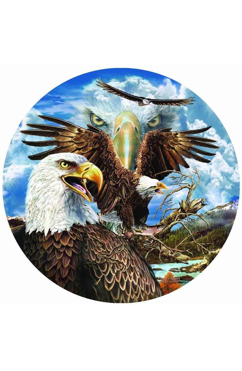 Sunsout 13 Eagles 1000 piece Jigsaw Puzzle for Adults Round, Alternate, color, Multicolor