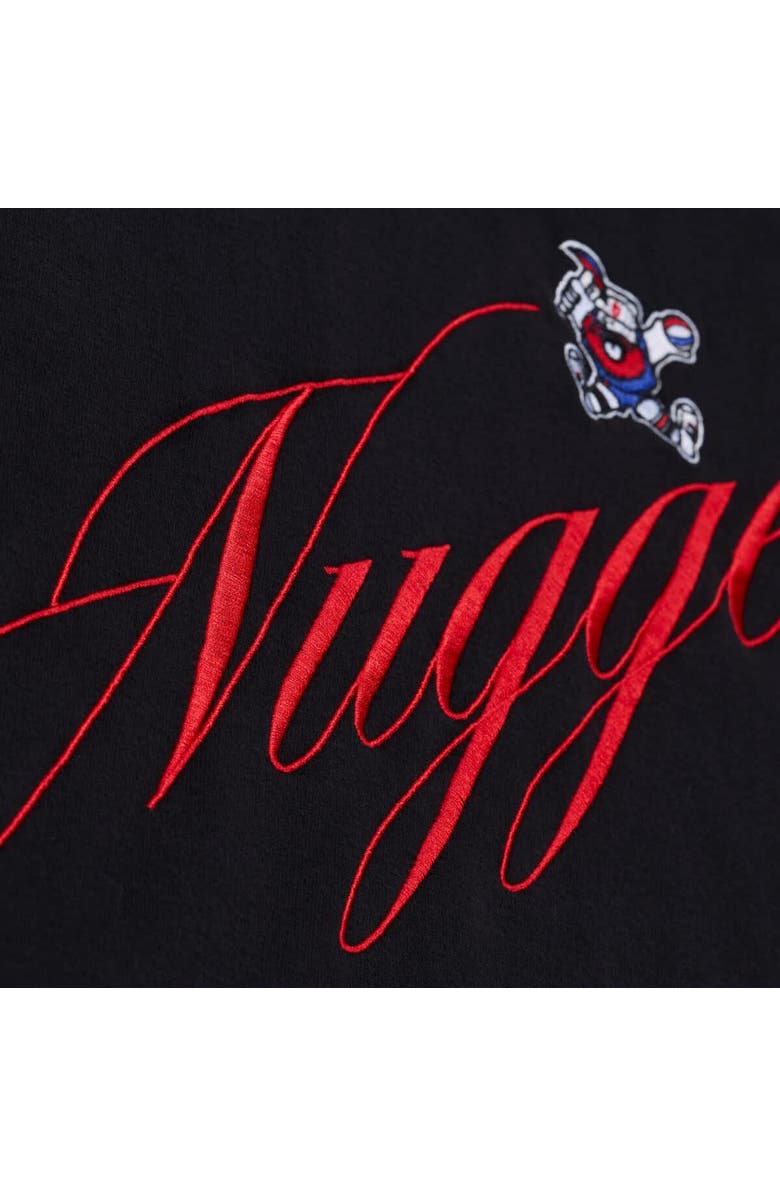 Mitchell & Ness Women's Mitchell & Ness  Black Denver Nuggets Hardwood Classics Script Lightweight Sweatshirt, Alternate, color, Black