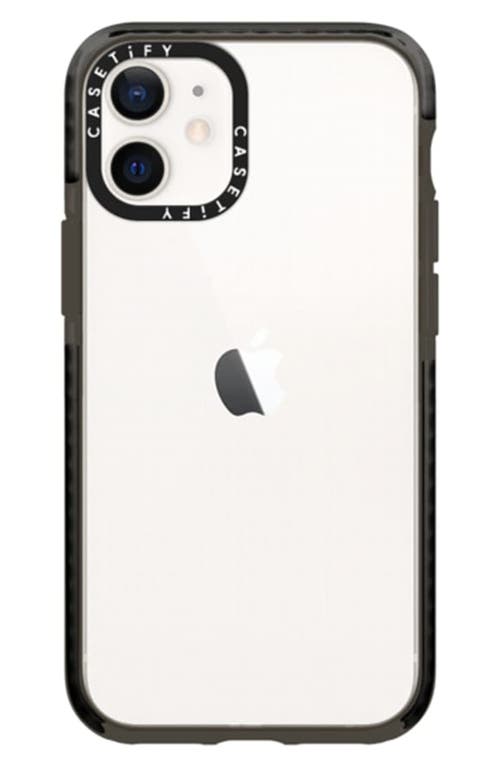 CASETiFY Clear Impact iPhone 12 Mini Case in Clear Black  product
