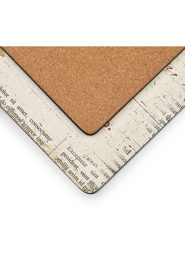 On The Farm Set of 4 Cork Back Placemats, Alternate, color, Multi