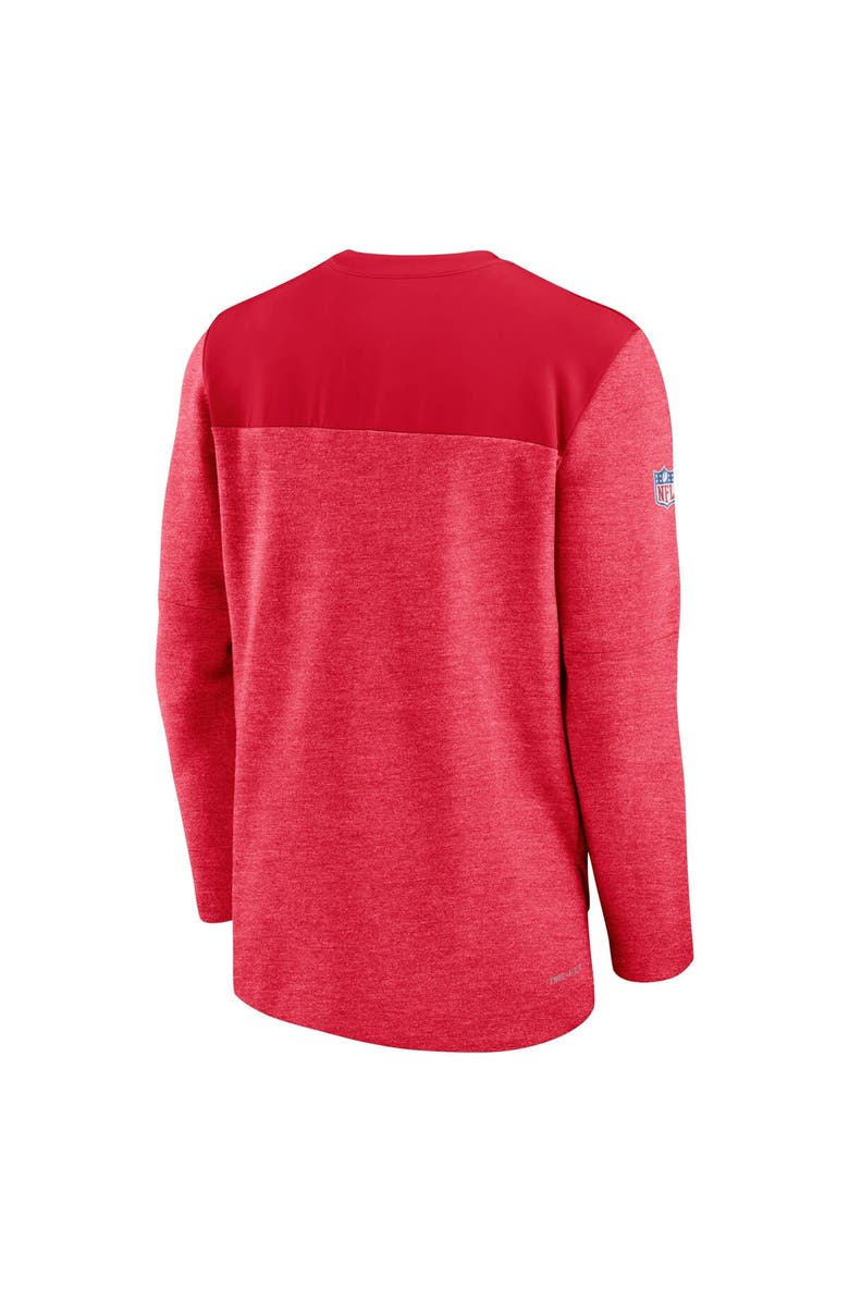 Nike Men's Nike Red Kansas City Chiefs Sideline Lockup Performance Quarter-Zip Top, Alternate, color, 