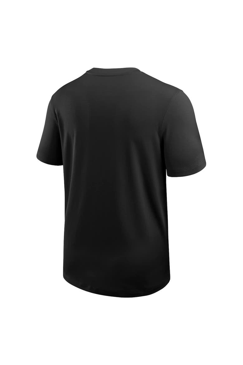 Men's Nike Black Iowa Hawkeyes 2025 Sideline UV Performance Coach T-Shirt, Alternate, color, Black