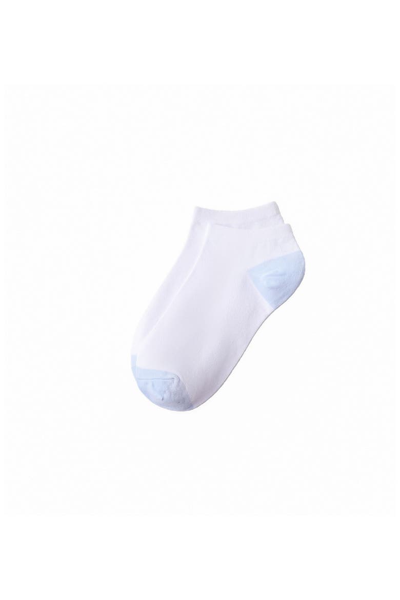 3-Pack Cotton Patterned Low Cut Socks, Alternate, color, Sky Blue-White-Navy