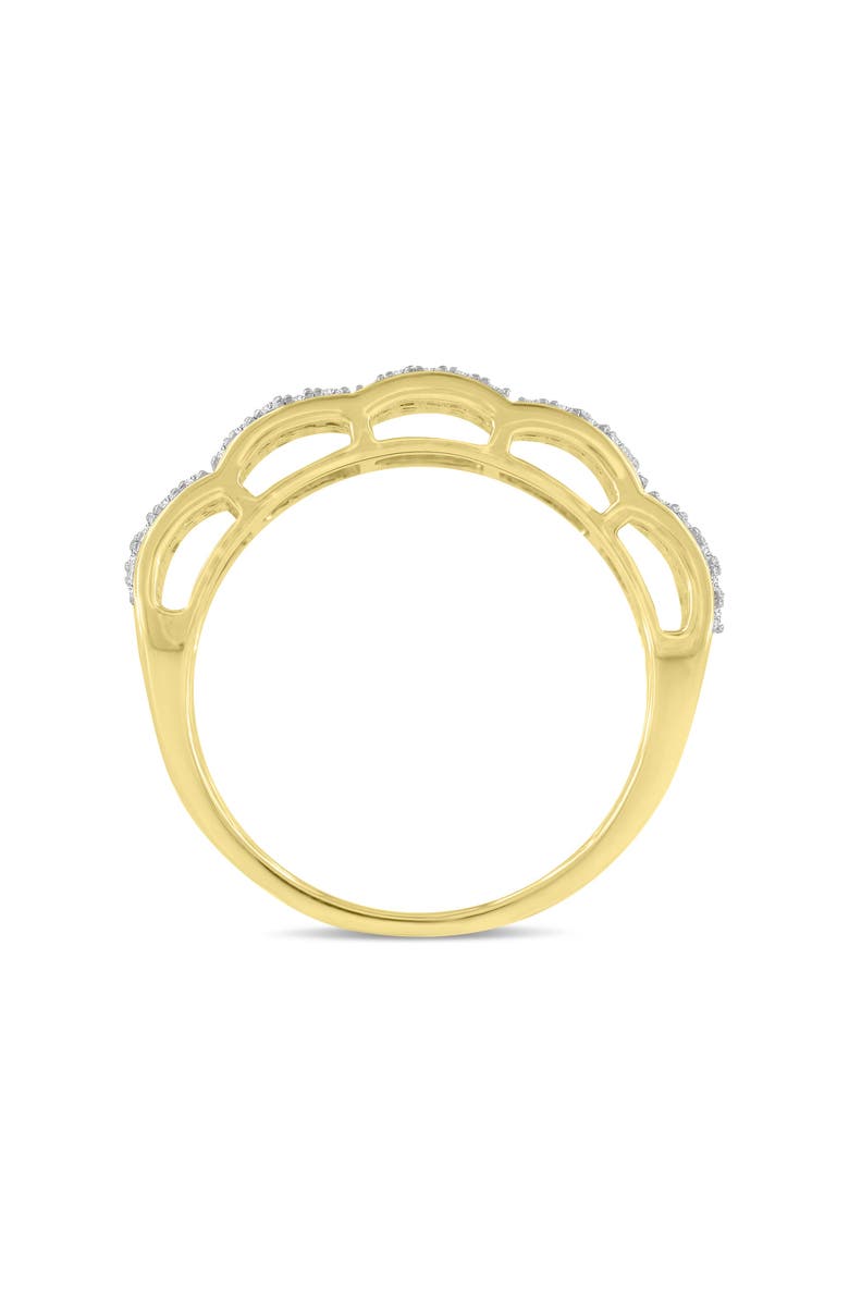 LuvMyJewelry Articulix Unisex Diamond Band Ring in 10K Gold, Alternate, color, 10K Yellow Gold