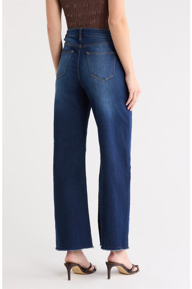 Stella Barrel Leg Jeans, Alternate, color, DARK WASH
