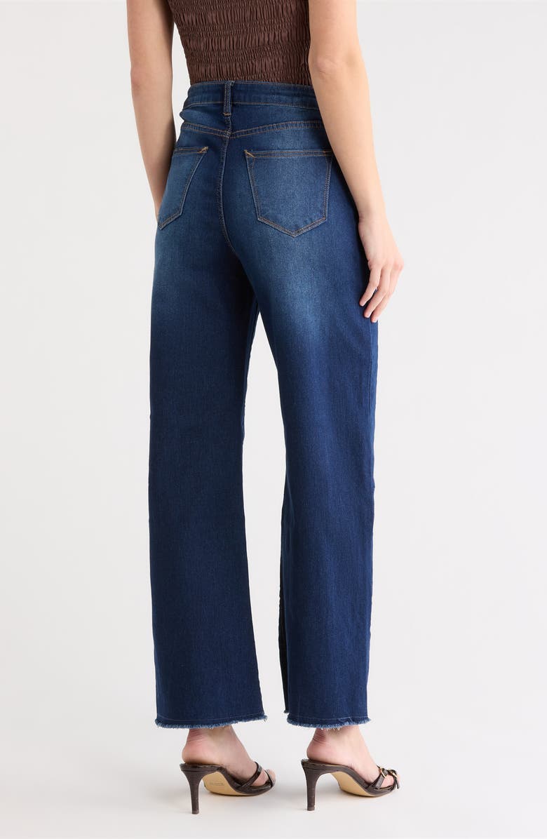 Vigoss Stella Barrel Leg Jeans, Alternate, color, Dark Wash