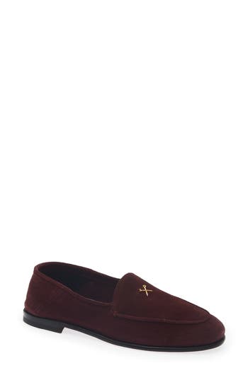 G/fore Metal Tees Suede Flex Loafer In Daybreak