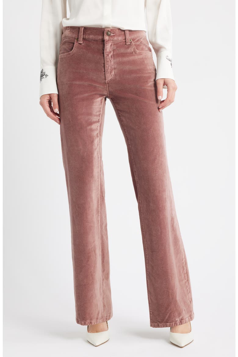 Ruby Flare Leg Pants, Main, color, DARK MAUVE