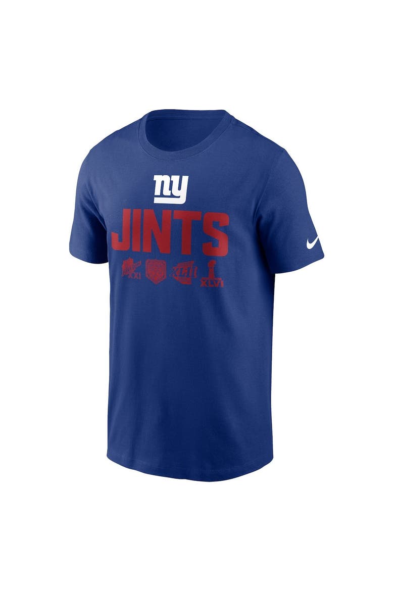Men's Nike  Royal New York Giants Local Essential T-Shirt, Alternate, color, Royal