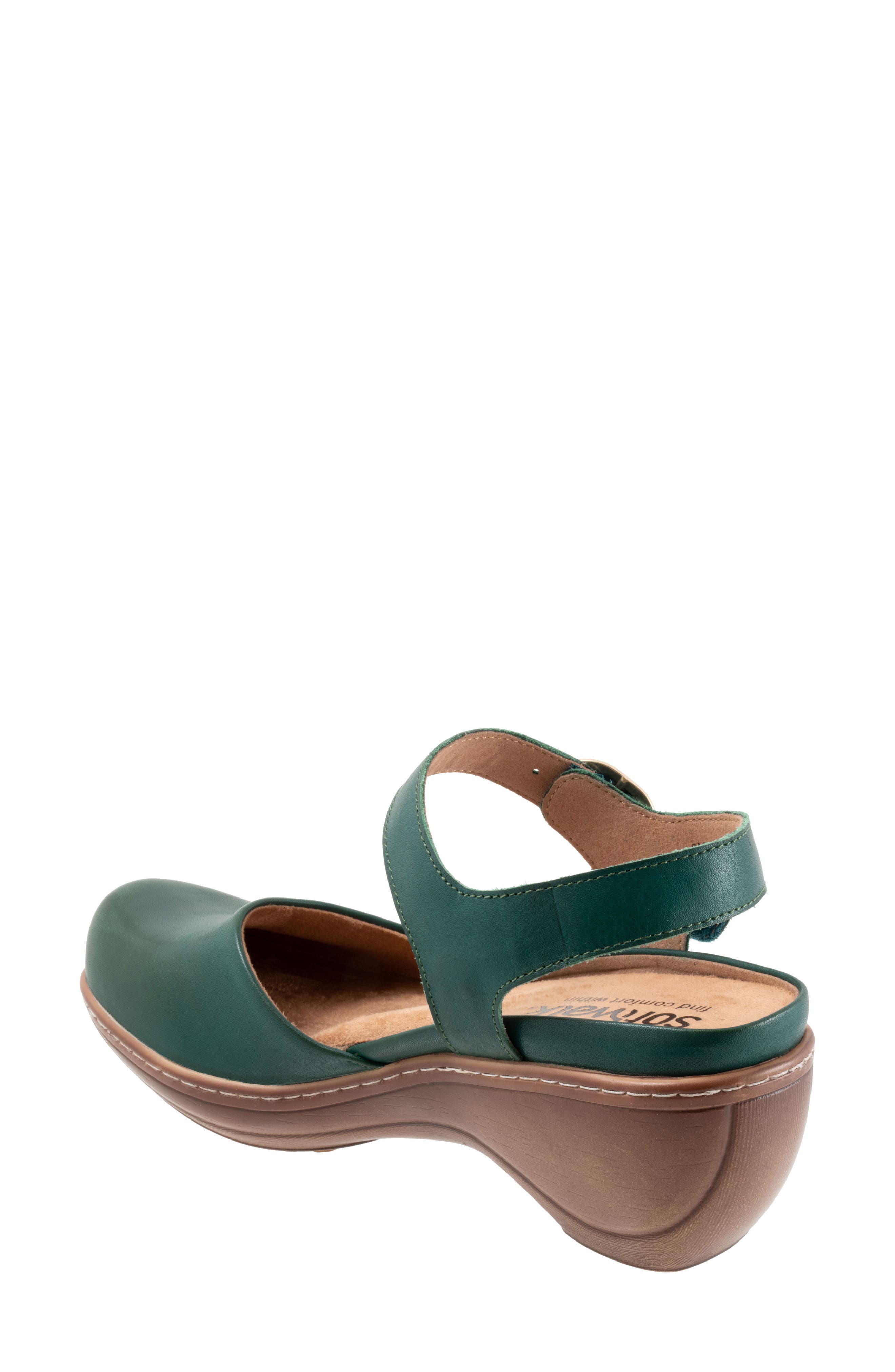 Mabelle Ankle Strap Clog, Alternate, color, DK GREEN