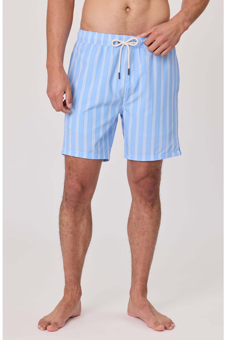 Men's 4 Way Stretch Swim Short, Alternate, color, Ocean Drive