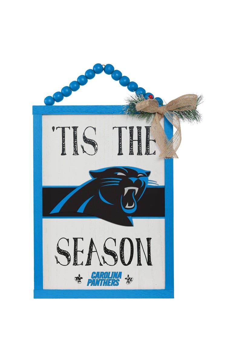 FOCO Carolina Panthers 'Tis the Season Sign, Main, color,