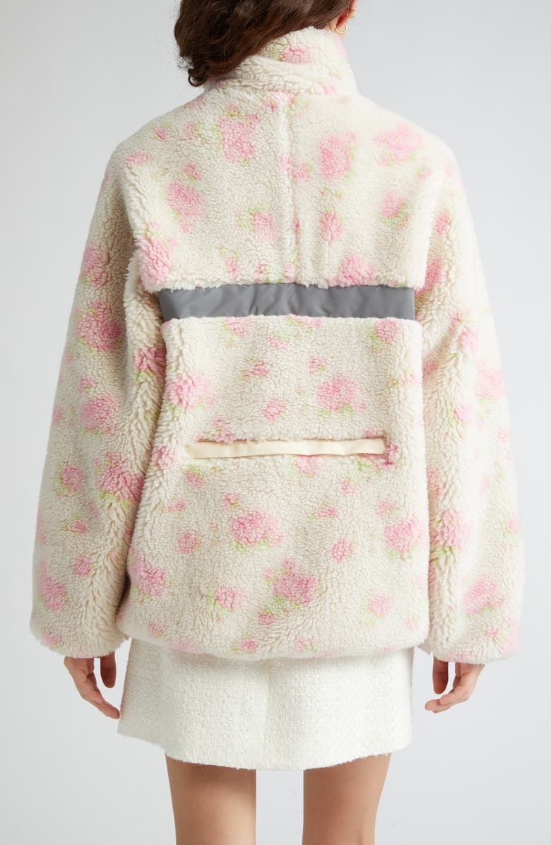 Sandy Liang Panda Floral Fleece Jacket, Alternate, color, 