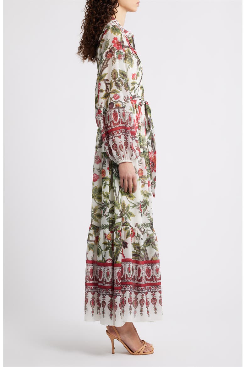 Lana Floral Print Long Sleeve Dress, Alternate, color, IVORY MULTI