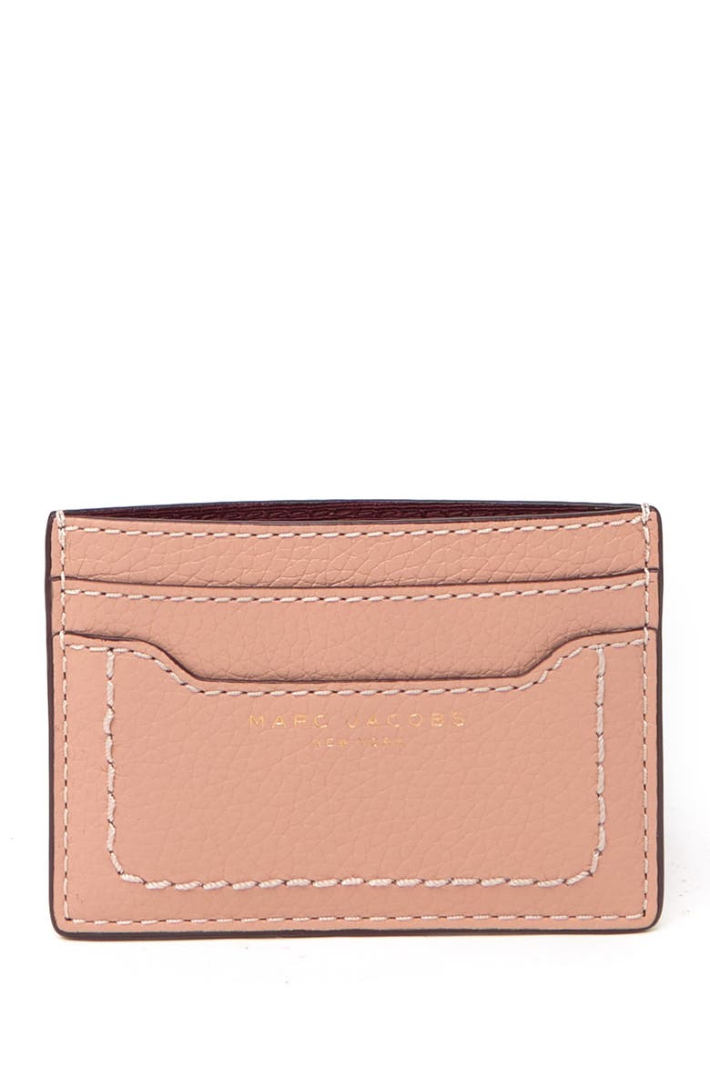 Marc Jacobs Empire City Leather Card Case, Alternate, color,