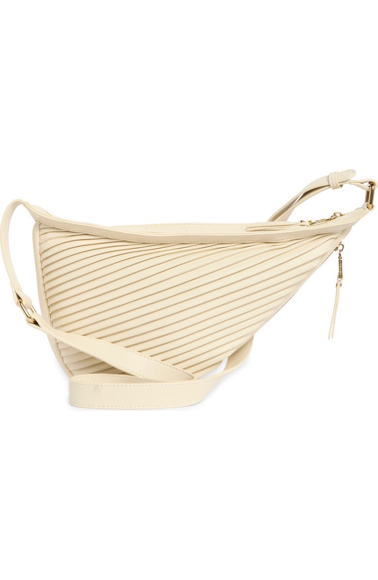 Dolce Vita Pleated Sling Crossbody Bag, Alternate, color, Ivory