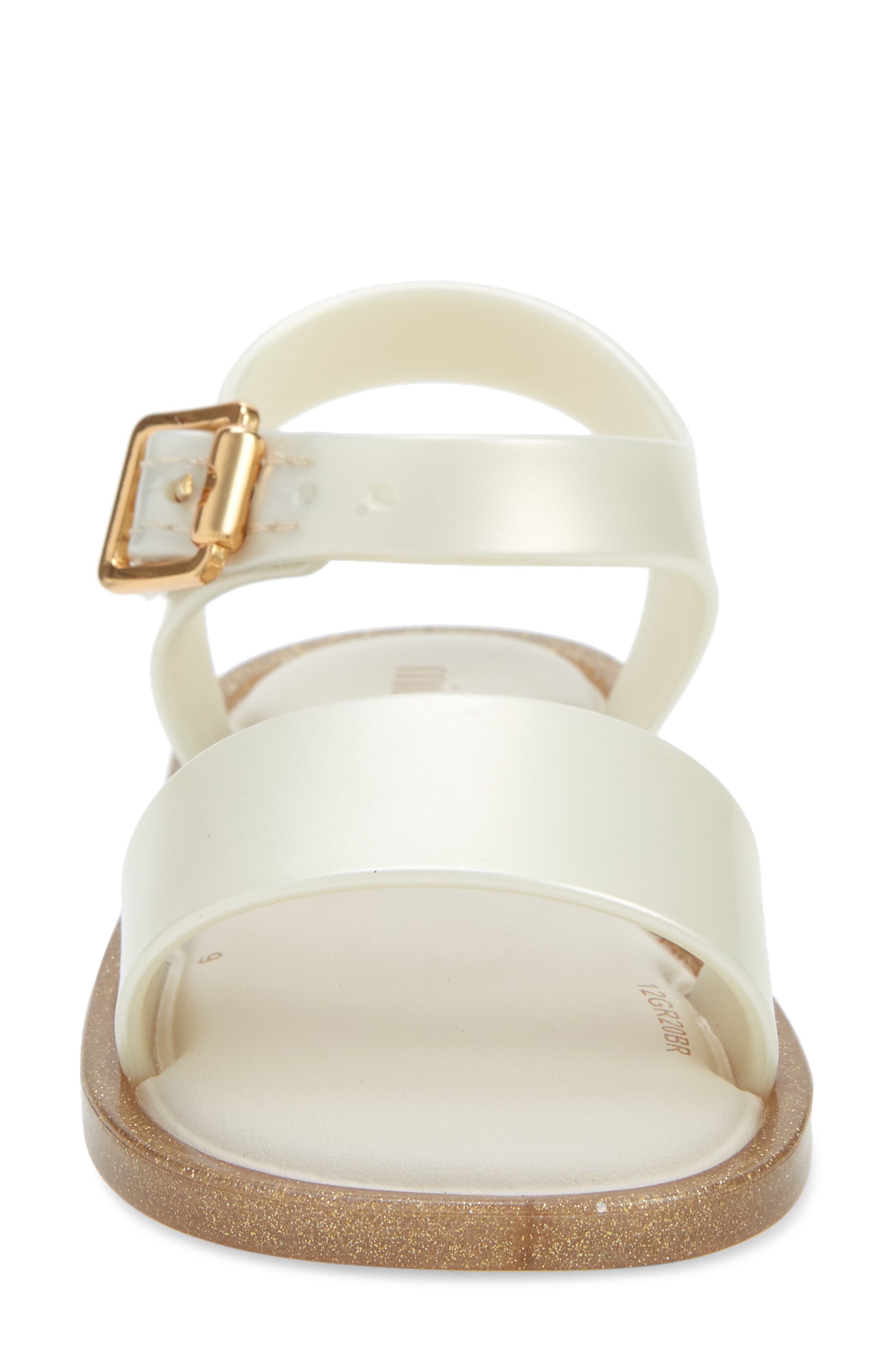 Mar Glitter Jelly Sandal, Alternate, color, WHITE/ WHITE GLITTER