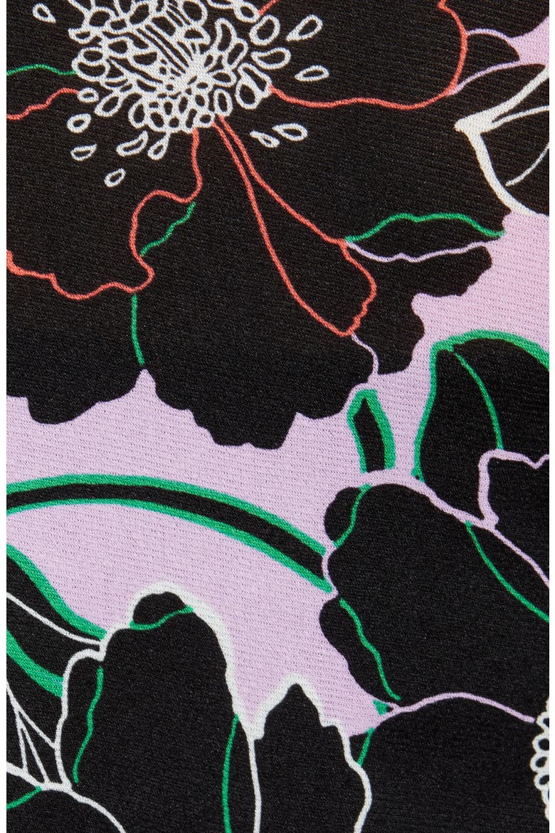 Mesh Short Sleeve Crewneck Top, Alternate, color, PURPLE BLACK JOHANA FLORAL