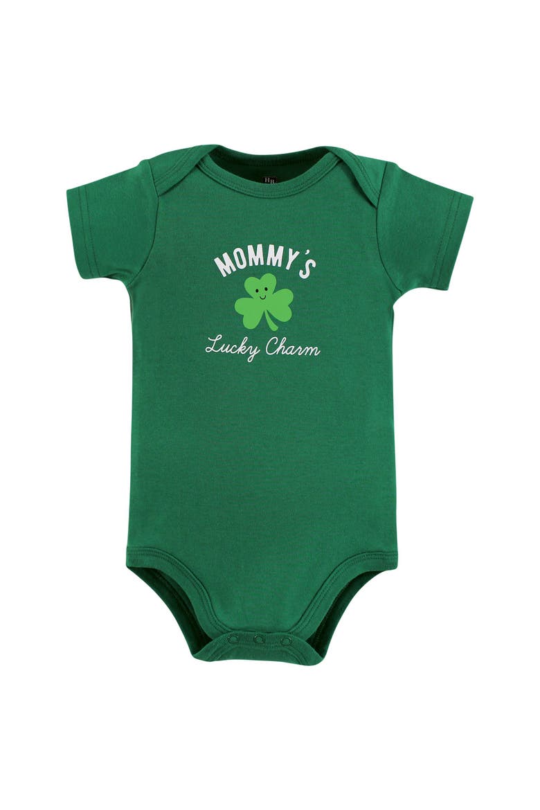 Cotton Bodysuits 3-pack, Alternate, color, Mommys Lucky Charm