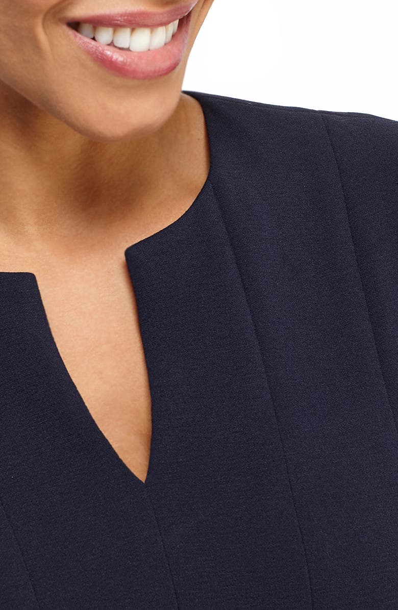 Maggy London Notch Neck Fit & Flare Dress, Alternate, color, 