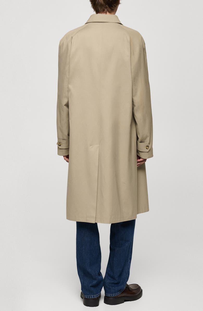 MANGO Water Repellent GabardineTrench Coat, Alternate, color, 