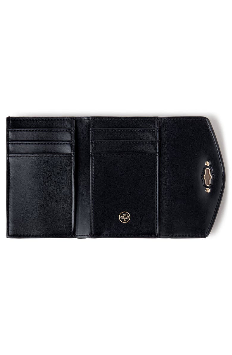 Mulberry Tree Logo Leather Trifold Wallet, Alternate, color, 