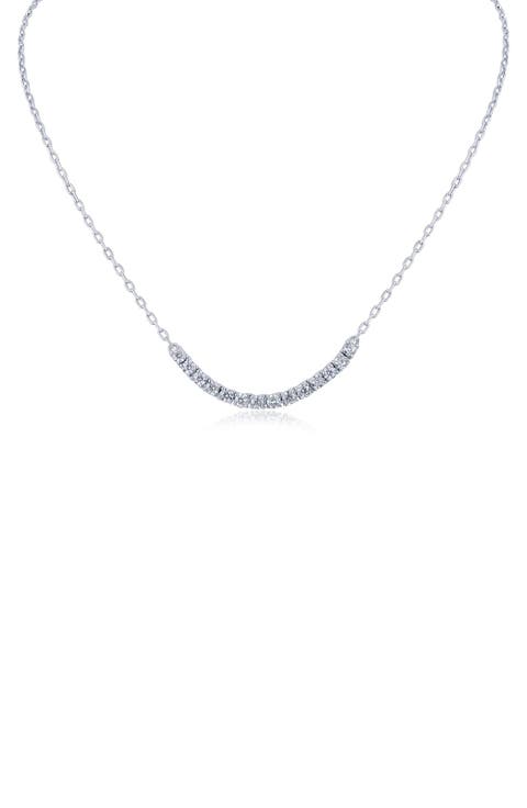 Cubic Zirconia Frontal Necklace