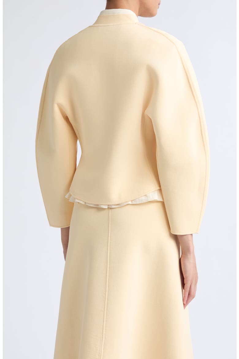 Felix Asymmetric Ruffle Trim Skirt, Alternate, color, CREAM
