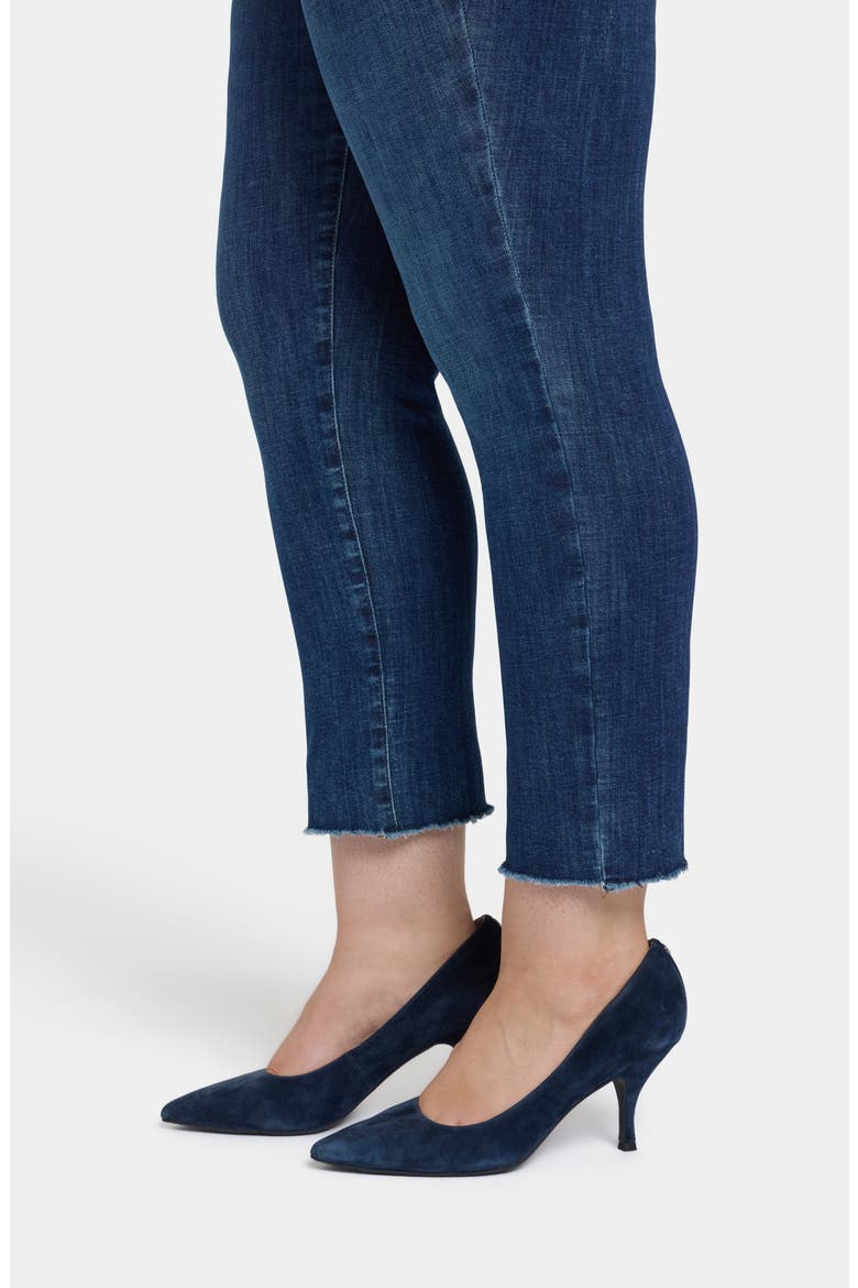 Sheri Fray Hem Slim Ankle Jeans, Alternate, color, LOUVRE SAPPHIRE