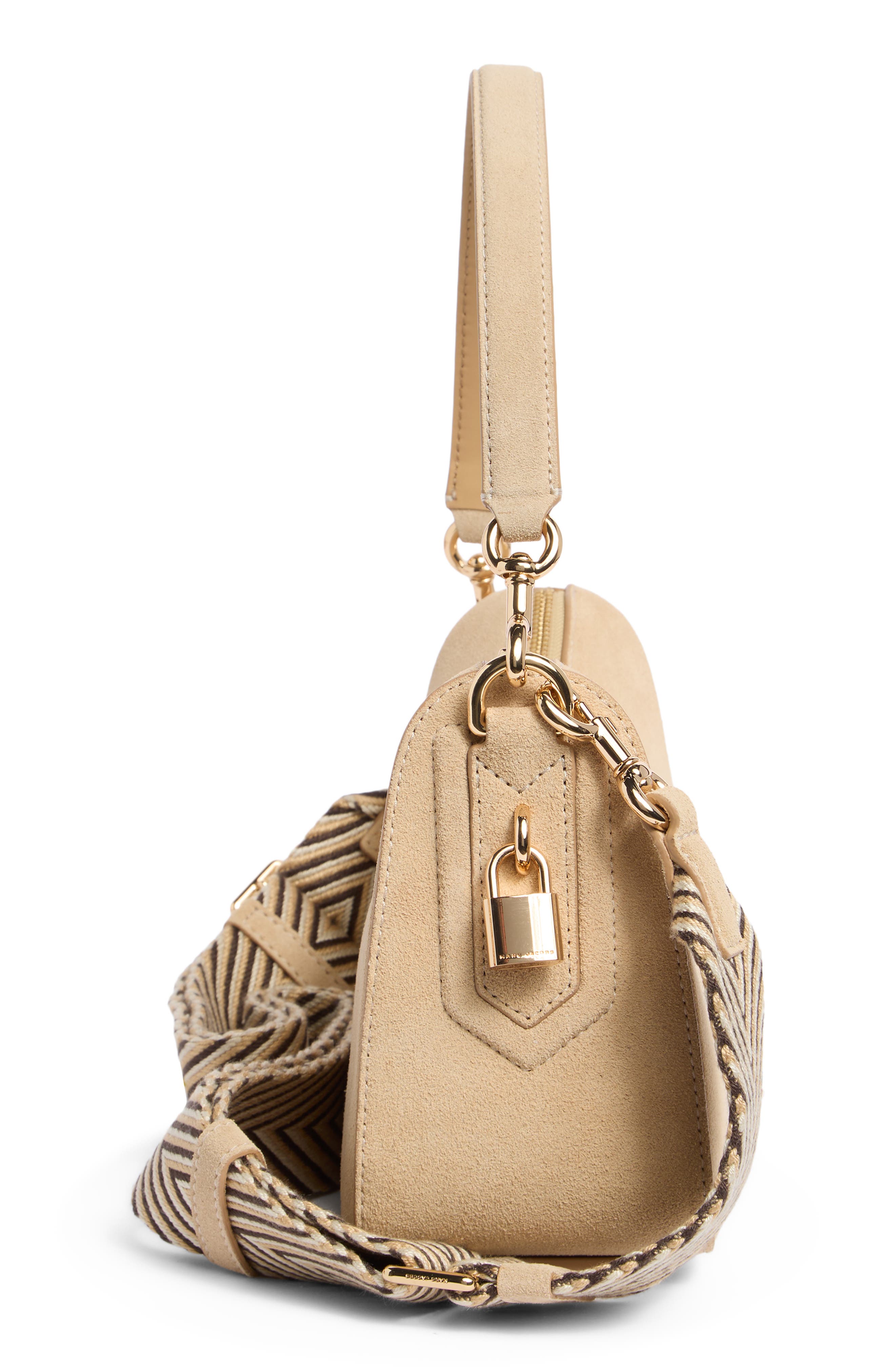 Marc Jacobs Suede Drifter Small Convertible Shoulder Bag, Alternate, color, Tan