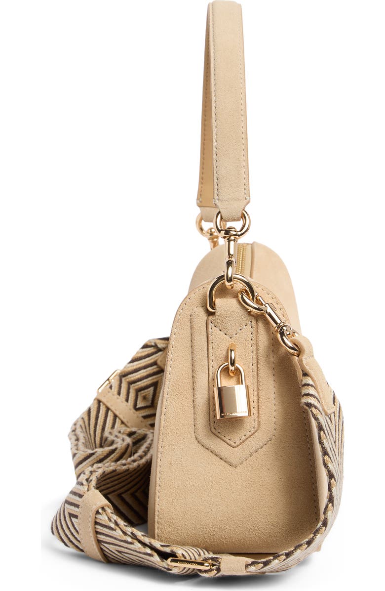 Marc Jacobs Suede Drifter Small Convertible Shoulder Bag, Alternate, color, Tan