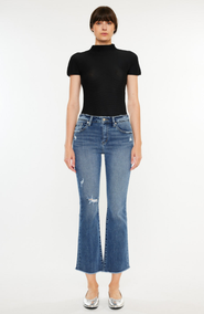 KanCan Honey Essentials High Rise Cropped Bootcut Jeans