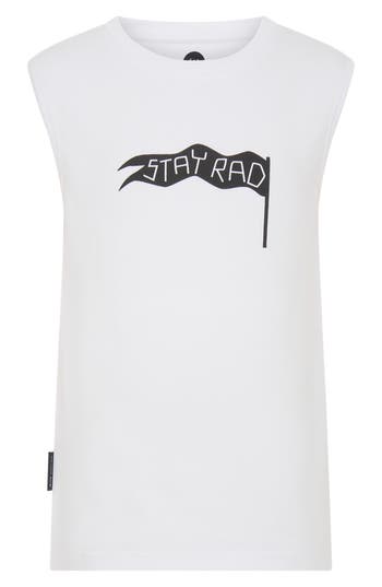 Dot Australia Kids' Stay Rad Tank In White