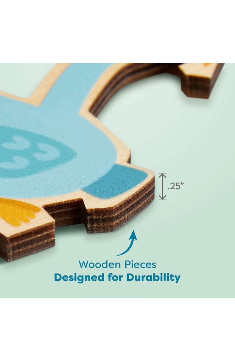 HABA Wooden Puzzle Elephant - 2 in 1 Reversible Puzzle, Alternate, color, Multi