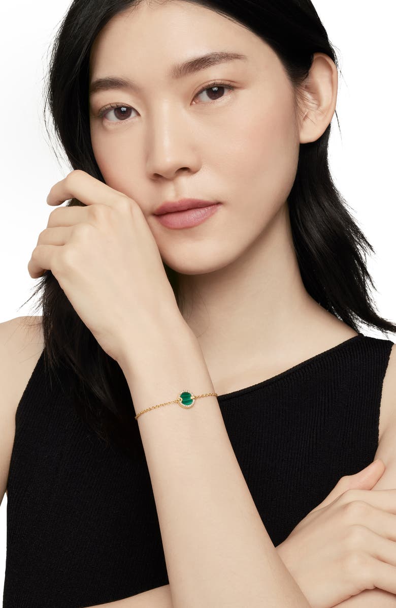 David Yurman Petite Elements Center Station Chain Bracelet with Semiprecious Stone & Diamonds, Alternate, color, 