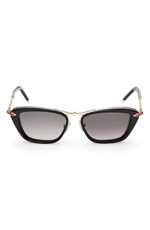 54mm Geometric Sunglasses