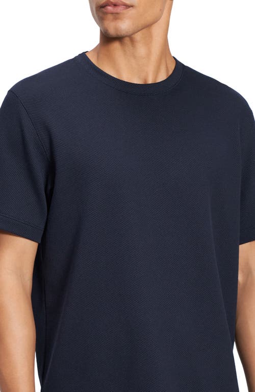 Theory Precise Crewneck Tee In Baltic