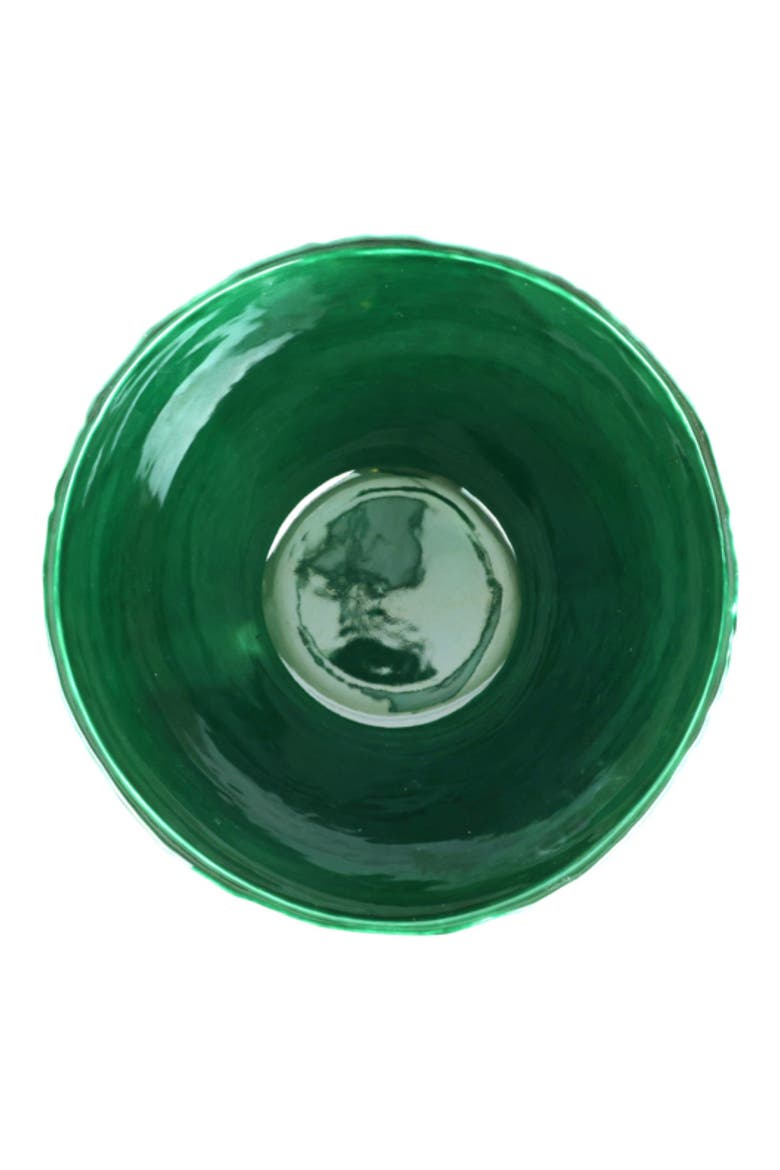 Lastra Green Figural Bowl, Main, color, DARK GREEN