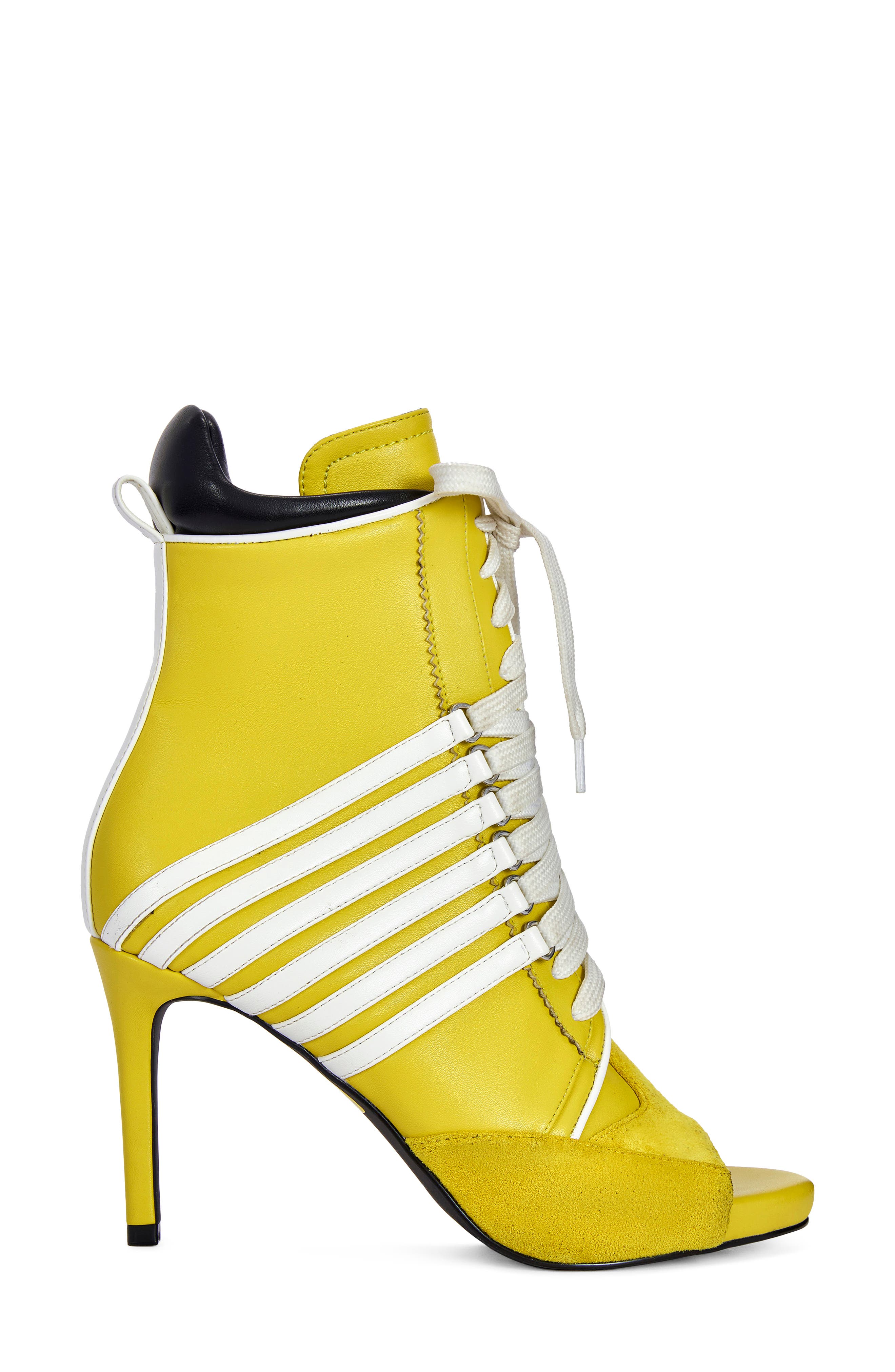 Eleven Peep Toe Bootie, Alternate, color, MUSTARD
