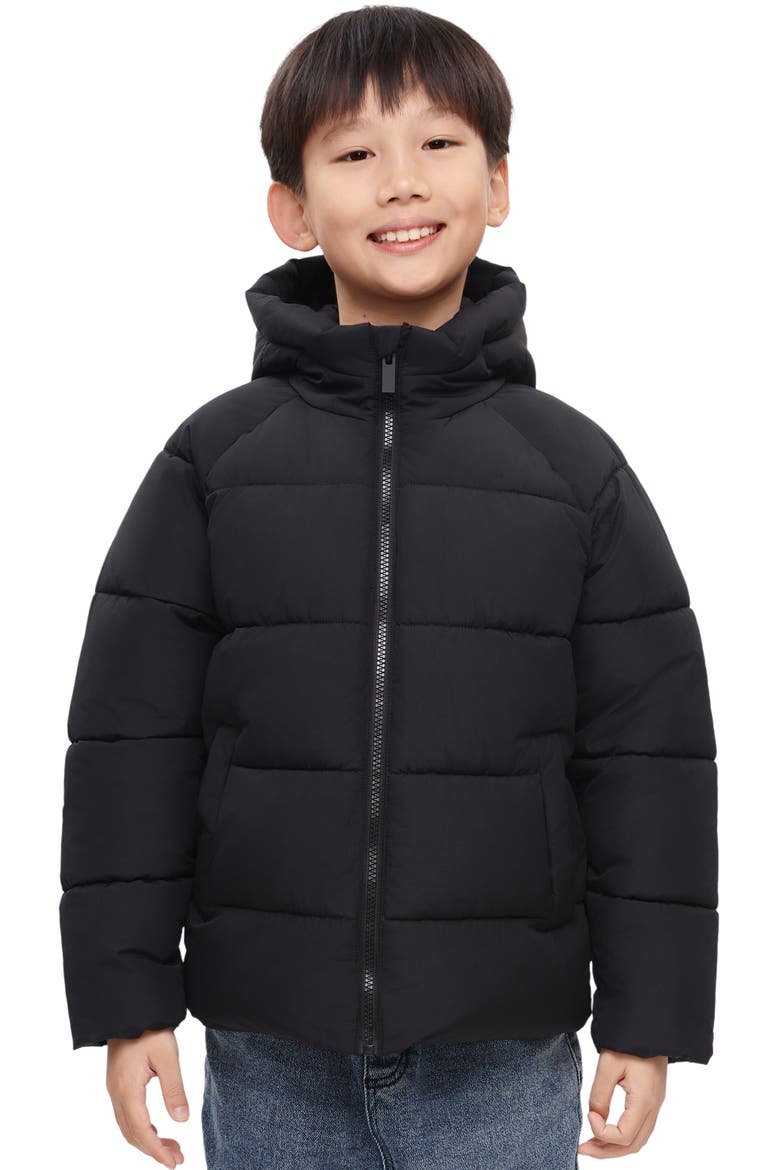 Kids' Shield Puffer Jacket, Main, color, Black
