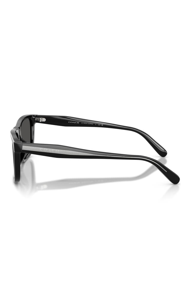 59mm Square Sunglasses, Alternate, color, BLACK / GREY SOLID