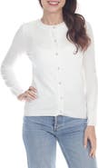 RAIN AND ROSE Crewneck Button-Up Knit Top