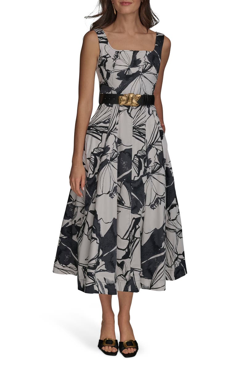 Donna Karan New York Sleeveless Fit-and-Flare Maxi Dress | Nordstromrack Donna Karan New York Sleeveless Fit-and-Flare Maxi Dress | Nordstromrack